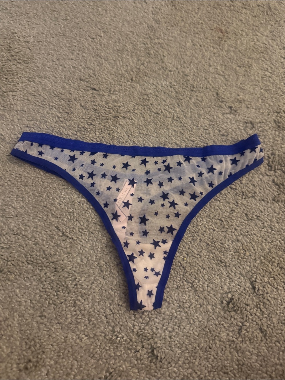 Star-Print Bikini Bottoms in Blue
